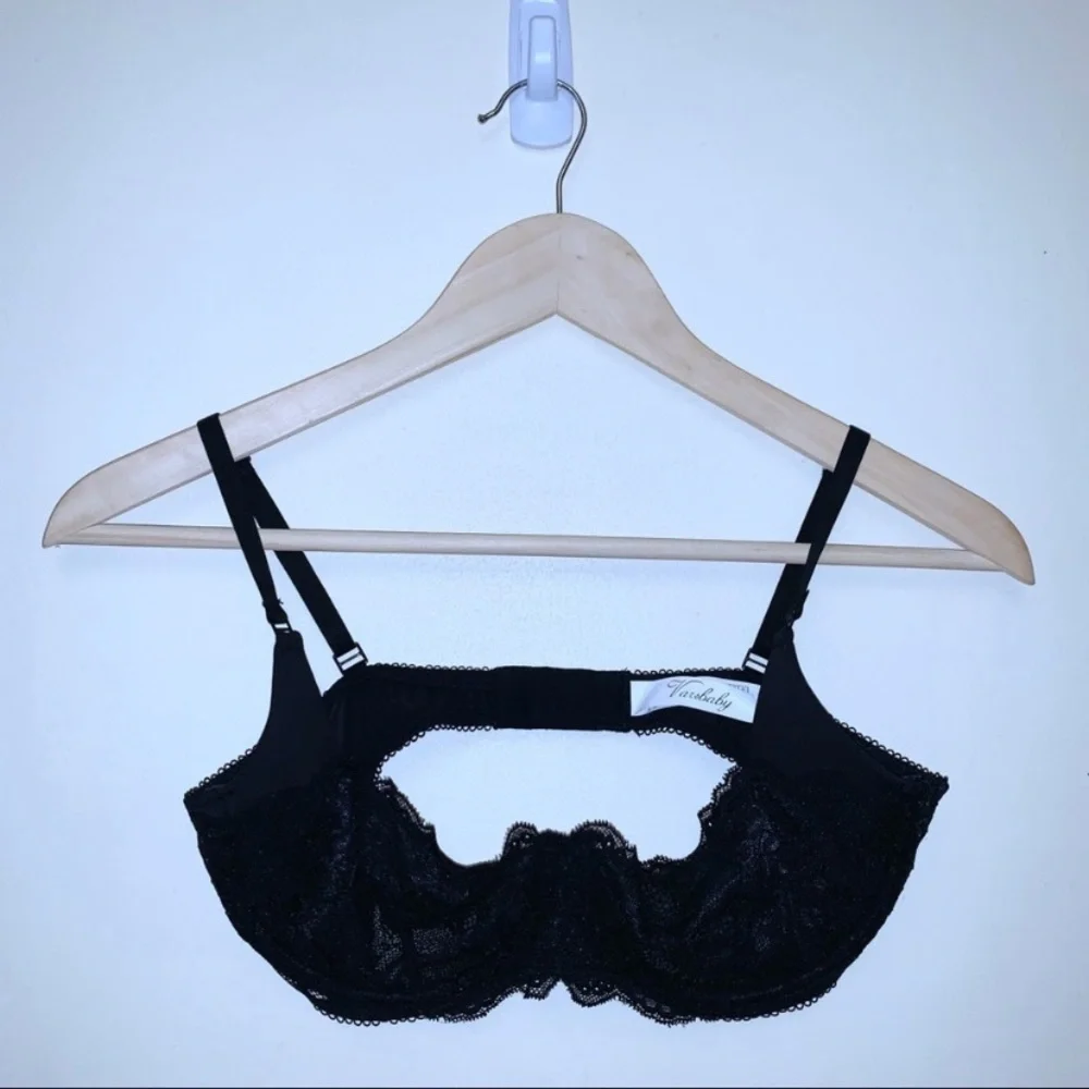 NWOT Boutique Brand Black Lace Bra - Picture 2 of 7
